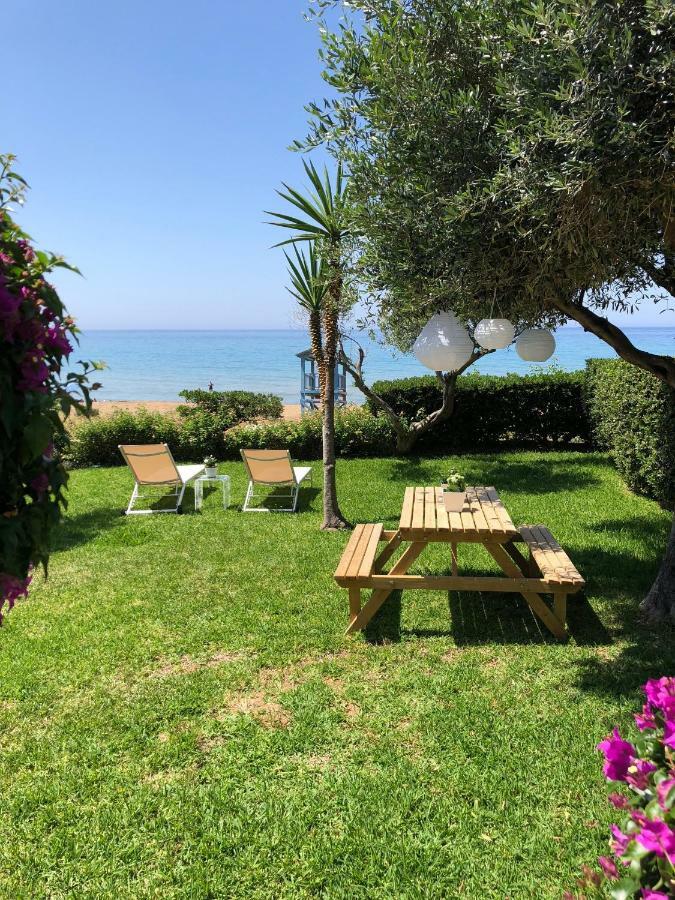 Aqua Seafront Glyfada Corfu Beach House With Garden Екстер'єр фото